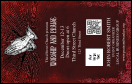 Gospel Praying Hands VIP Event Badge Medium with rich red background and elegant typeface.