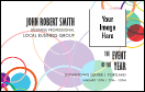 Conference Series: All Purpose Colorful Circles VIP Event Badge Medium