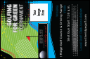 Golf Water Hazard VIP Event Badge Small with logo upload and abstract design.