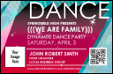 Dance Spotlight VIP Event Badge Small with 1 image upload spot and unique barcoding.