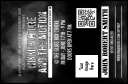 Galaxy Hip Hop Black and White VIP Event Badge Small with unique ticket barcoding.