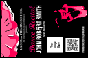 Dance Recital VIP Event Badge Small with 7 data fields for performance info.