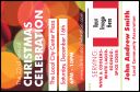 Holiday Lights VIP Event Badge Small with colorful background and image upload.