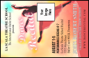 Dance Silhouette VIP Event Badge Small with beautiful rose and peach tones.