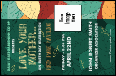 Earth Day Organic VIP Event Badge Small with 11 data fields for event info.