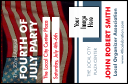 Fourth of July VIP Event Badge Small with image upload.