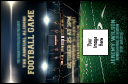 Small Football Lights VIP Event Badge. Template can be customized to your homecoming, tailgate or alumni event. Printed on quality card stock.