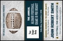 Small Football Blue VIP Event Badge. Easy-to-use template prints in color on heavy weight card stock. Fast shipping.