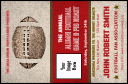 Football Red VIP Event Badge Small with unique numbering and image upload.