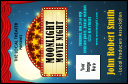 Movie Night VIP Event Badge Small with 10 text lines for event details.