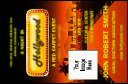 Hollywood Skyline VIP Event Badge Small with image upload