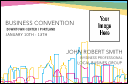 Conference Series: All Purpose Colorful Skyline VIP Event Badge Small