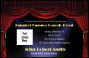 Stand Up Comedy VIP Event Badge Small with customizable text.