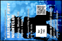 Nightclub Blue VIP Event Badge Small with unique ticket barcoding.