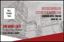 Conference Series: All Purpose Grey Buildings VIP Event Badge Small with logo upload.