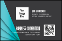 Conference Series: Blue Geometric Triangles VIP Event Badge Small with QR coding.