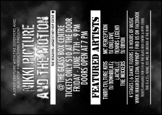 Galaxy Hip Hop Black and White Club Flyer