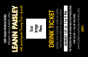 Your Photo Concert (Yellow) Drink Ticket with large image upload.