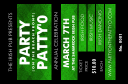 St. Patrick's Day Plaid Drink Ticket