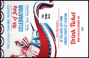 Fourth of July Freedom Drink Ticket