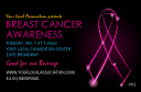 Breast Cancer Ribbon Sparkle Drink Ticket