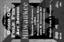 Milwaukee Drink Ticket printed in black and white with room for a custom image upload