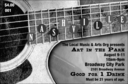 Nashville Drink Ticket printed in black and white