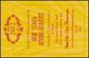Gold Drink Ticket with a semi-formal theme for a yearly event
