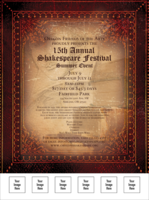 Performing Arts Flyer printed in color