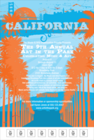 California Poster (Orange and Blue)