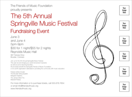 Music Event Flyer with image uploads