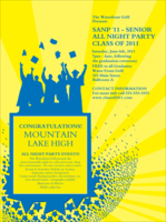 Bright Ideas Graduation Flyer with place for logo