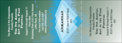 Arkansas General Admission Ticket printed in color