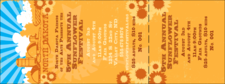 North Dakota General Admission Ticket featuring a flowery design