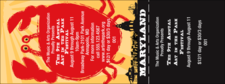 A Maryland General Admission Ticket with an amusing crab design