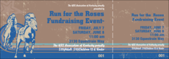 A horse racing general admission ticket
