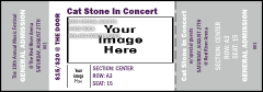 The Big Logo Grey Reserved Event Ticket has room for one large image