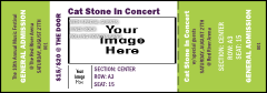 Big Logo Lime Reserved Event Ticket with one image upload