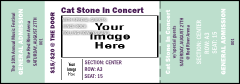 Big Logo Mint Reserved Event Ticket with room for an image upload
