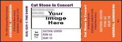 Big Logo Orange Reserved Event Ticket with an image upload