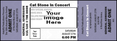 All Purpose Event Ticket with Large Place Holder Image (Purple)