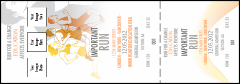 Run for a Cause Orange Reserved Event Ticket with 3 image uploads