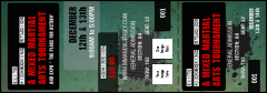 Contemporary Mixed Martial Arts Reserved Event Ticket with two image uploads