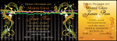 A festive Mardi Gras Beads Reserved Event Ticket