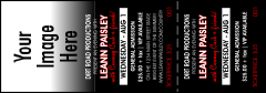 Your Photo Concert Black and Red Event Ticket
