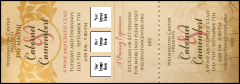 Year Parchment Paper Event Ticket
