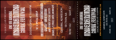 An Alternative Music Reserved Event Ticket with white text on a dark background