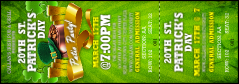 A green and gold St. Patrick's Day Party Reserved Event Ticket