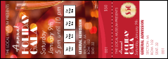 Champagne Lights Reserved Event Ticket with four image uploads