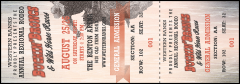 Bucking Bronco Reserved Event Ticket with a detachable stub
